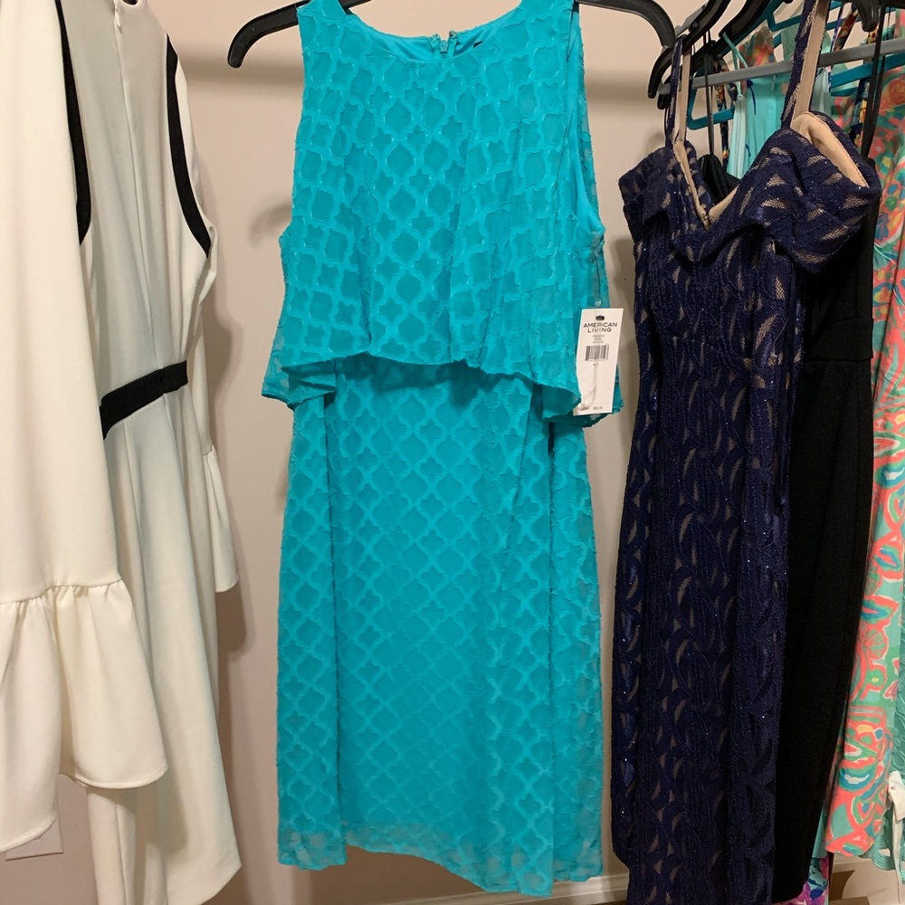 Teal sun dress